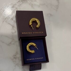 Monica Vinader Gold-Tone Huggie Earrings
